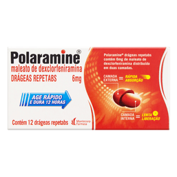 POLARAMINE REPT 6MG 12 DRGS