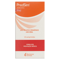 PREDSIM 20MG 10 CPRS D