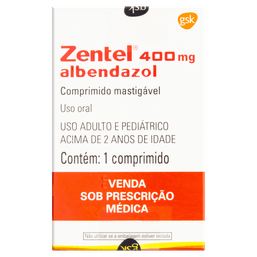 ZENTEL 400MG 1 CPRS