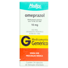 OMEPRAZOL 10MG 14 CAPS -MED (G)