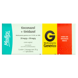 Tioconazol+Tinidazol Cr Vag 35G+7Apl - Med (G)
