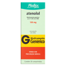 Atenolol 100Mg 30 Cprs - Med(G)