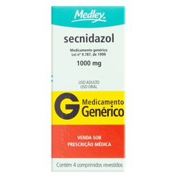 SECNIDAZOL 1000MG 4 CPRS  - MED(G)