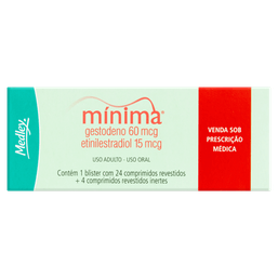 MINIMA 60/15MCG 24 CPRS+4 INER   $