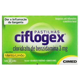 Ciflogex Menta/Limao 12 Past - Cimed
