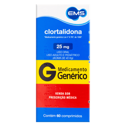 Clortalidona 25Mg 60Cprs - Ems (G)