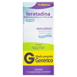 Loratadina 10Mg 12 Cprs - Mer (G)
