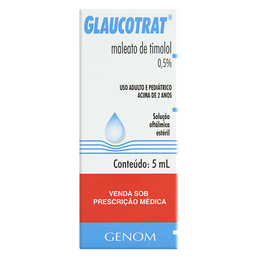 Glaucotrat 0,5% União Química Colirio - 5ml