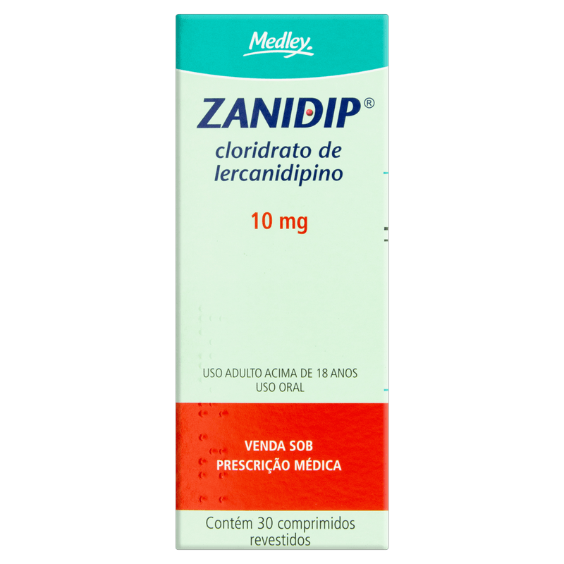 Zanidip 10mg Medley 30 Comprimidos