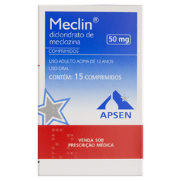 MECLIN 50MG 15 CPRS