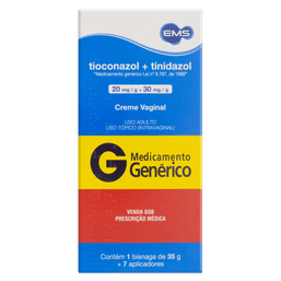 Tioconazol+Tinidazol Cr Vag 35G+7Apl - Ems (G)