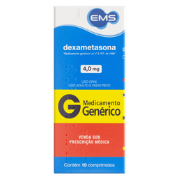 Dexametasona 4,0Mg 10 Cprs - Ems (G)