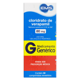CLO VERAPAMIL 80MG 30 CPRS  EMS (G)