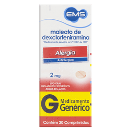 MAL DEXCLORFE 2MG 20 CPRS - EMS(G)
