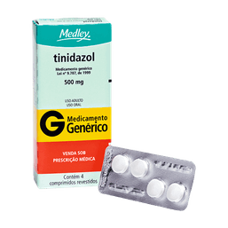 TINIDAZOL 500MG 4 CPRS  - MED(G)