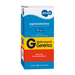 Espironolactona 50Mg 30 Cprs - Ems (G)