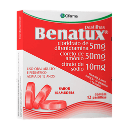 Benatux 12 Pastilhas Framboesa
