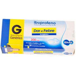 IBUPROFENO 200MG 20 CPRS - EMS(G)  @