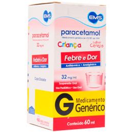 PARACETAMOL CRIANÇA SUSP 60ML - EMS(G) @