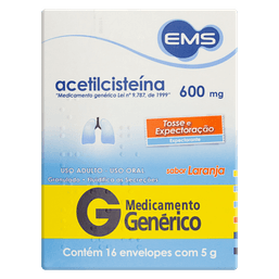 ACETILCISTEINA 600MG 16 ENV 5G - EMS(G)
