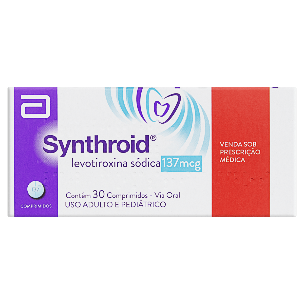 Synthroid 137mg Abbott 30 Comprimidos