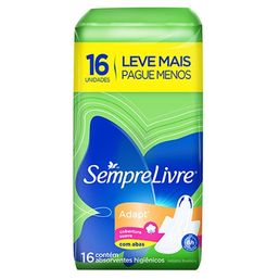 Absorvente S Livre Adapt Especial Suave C/Ab C/16