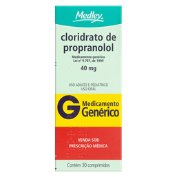 Clo Propranolol 40Mg 30 Cprs - Med (G)