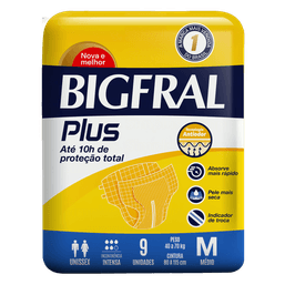 Bigfral Fralda Adulto Plus M 9 Fr