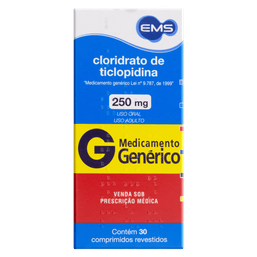 Clo Ticlopidina 250Mg 30Cprs - Ems (G)