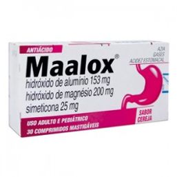 MAALOX PLUS CEREJA 30 CPRS @
