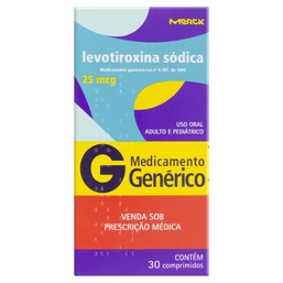 LEVOTIROXINA SOD 25MCG 30CPRS - MER(G)  $