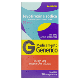 LEVOTIROXINA SOD 50MCG 30 CPRS - MER(G)
