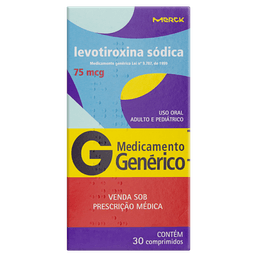 Levotiroxina Sod 75Mcg 30 Cprs - Mer (G)