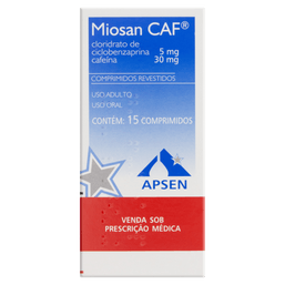MIOSAN CAF 5mg/30mg 15 CPRS