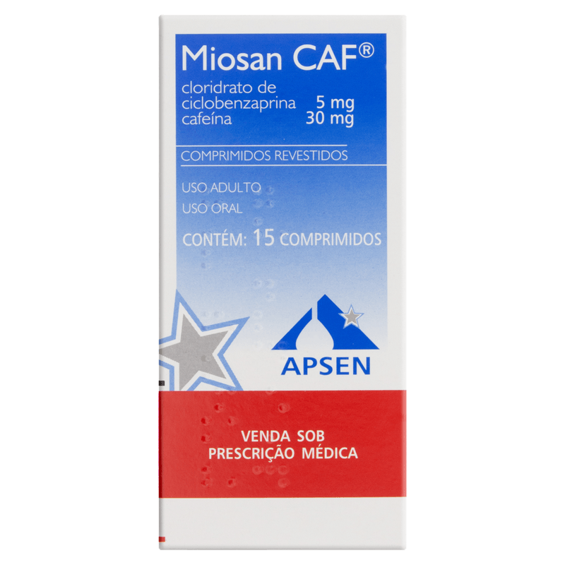 Miosan Caf 5mg30mg Apsen 15 Comprimidos