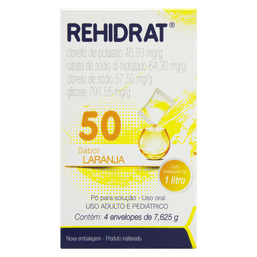 REHIDRAT 50 PO ENV 4 LARANJA