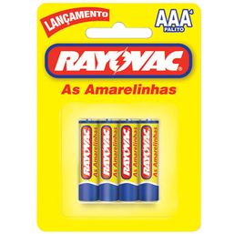 PILHA RAYOVAC ZIN AAA C/4