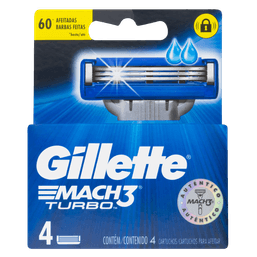 CARGA GILLETTE MACH 3 TURBO C/4 @