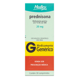 Prednisona 20Mg 30Cprs - Med (G)
