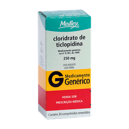 Clo Ticlopidina 250Mg 30Cprs - Med (G)