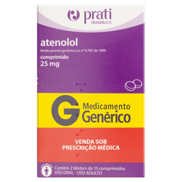 Atenolol 25Mg 30 Cprs - Prati (G)