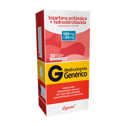 Losartana Pot+Hidroc 100/25Mg 30 Cprs -Leg(G)