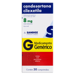 Candesartana Cilexet.8Mg 30Cprs - Sand (G)