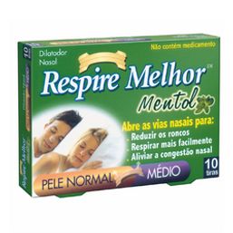 RESPIRE MELHOR MENTOL MEDIO PELE NORMAL C/ 10