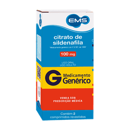 Citrato Sildenafila 100Mg 2 Cprs - Ems (G)