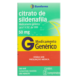 Citrato Sildenafila 50Mg 2 Cprs - Eur (G)