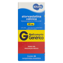 Atorvastatina Calc 20Mg 30 Cprs - Ems (G)