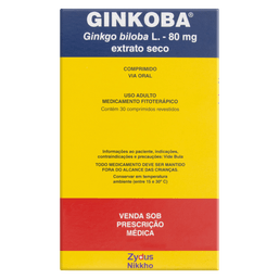 GINKOBA 80MG 30CPRS