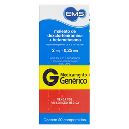 Mal Dexclorf+Betam 2Mg+0,25Mg 20 Cprs - Ems (G)