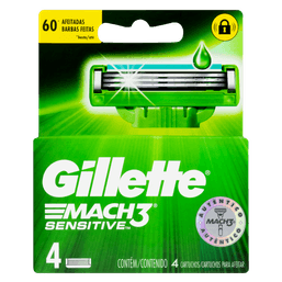 Carga Gillette Mach 3 Sensitive C/4 (D)